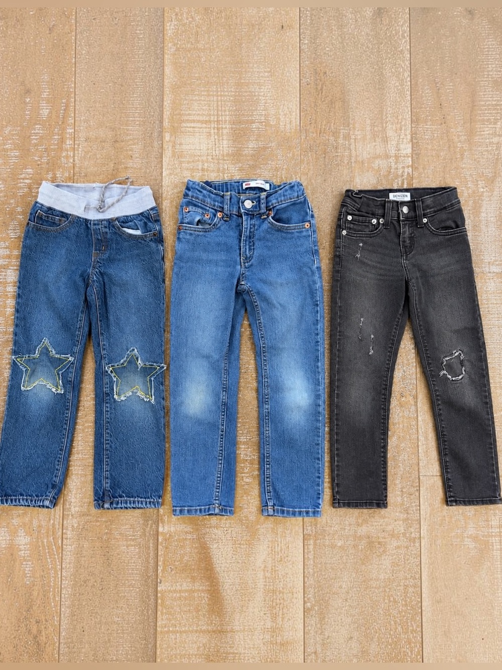 Levi‘s Boys’ Size 6 Jeans Bundle | 3-Piece Denim Lot | Casual Everyday Jeans
